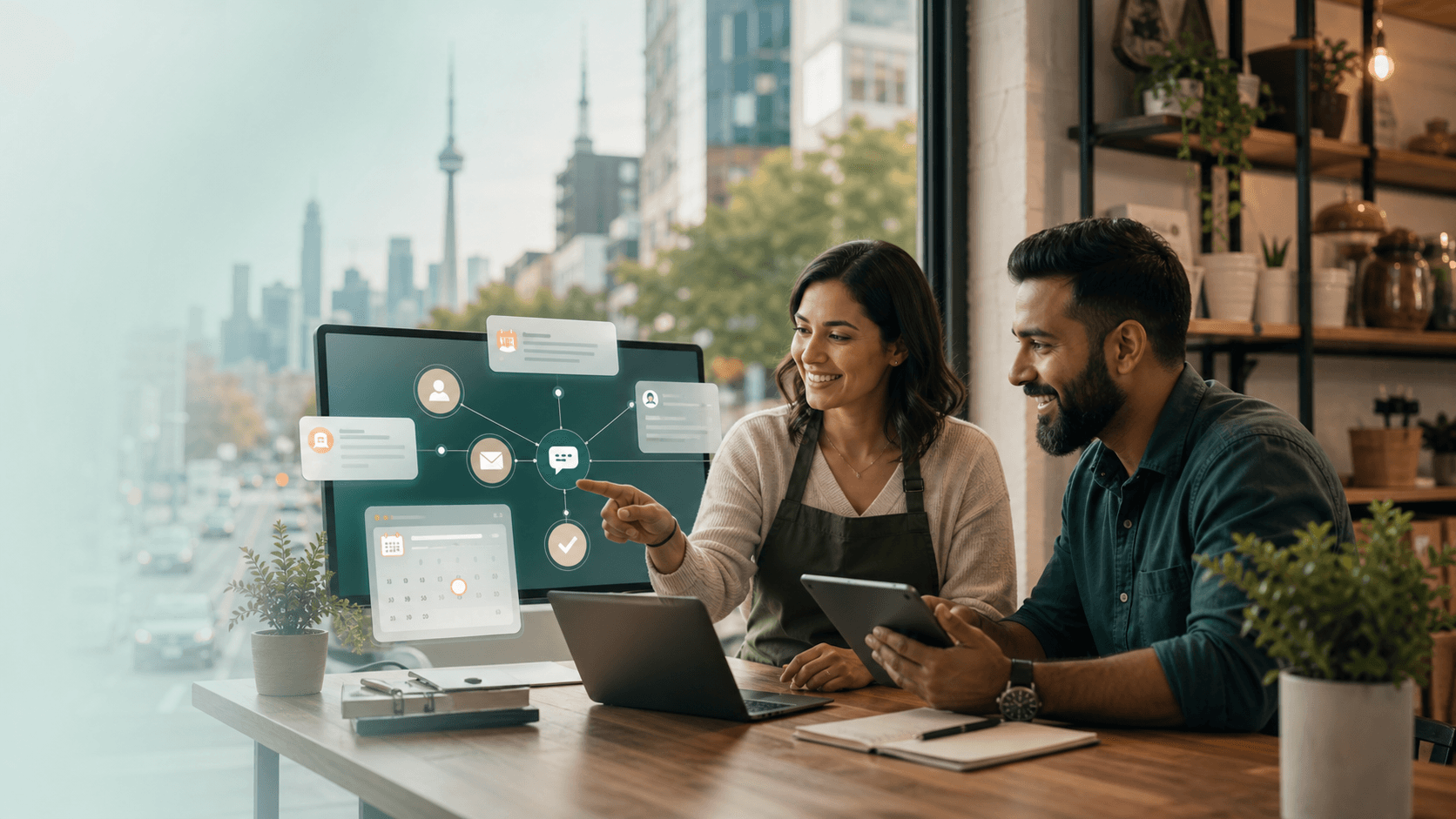 Generated editorial visual for AI Automation for Small Businesses in Toronto, Mississauga and Brampton