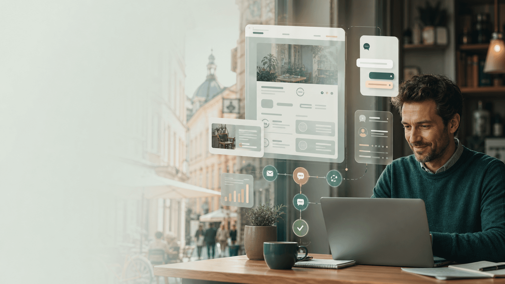 Generated editorial visual for AI-Powered Websites and Automation for European Small Businesses